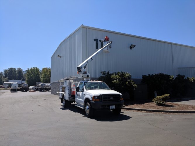 Building 18 and Pumphouse Painting